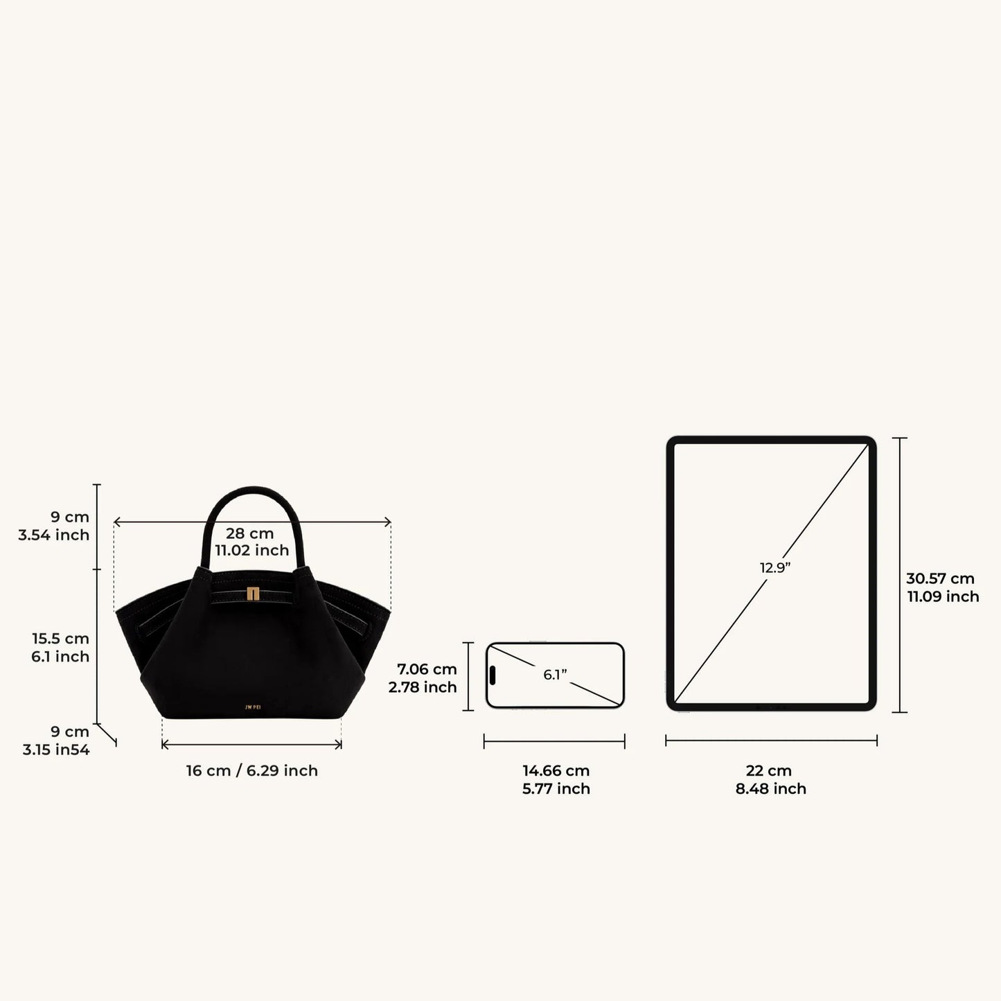 Hana Mini Faux Suede Tote Bag