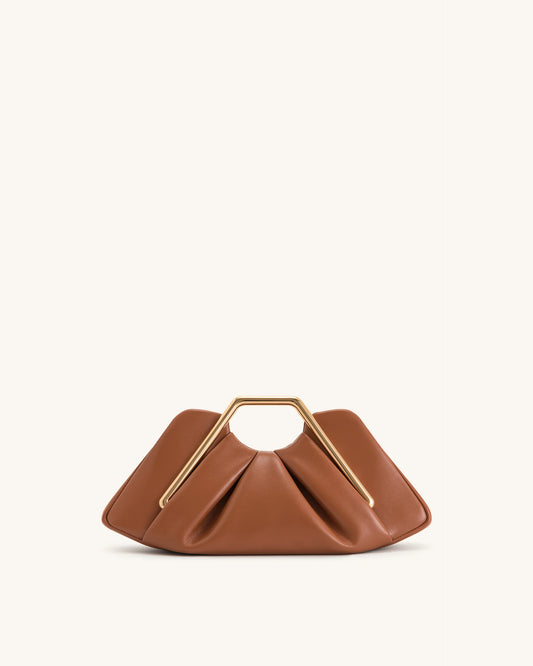Lila Metal Frame Clutch
