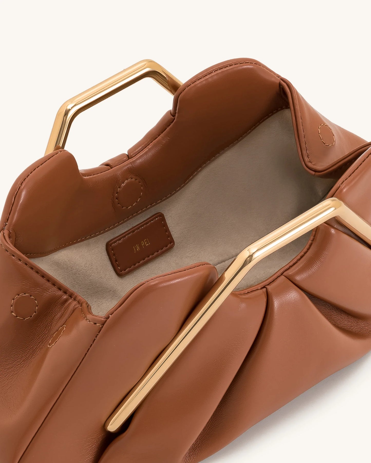 Lila Metal Frame Clutch