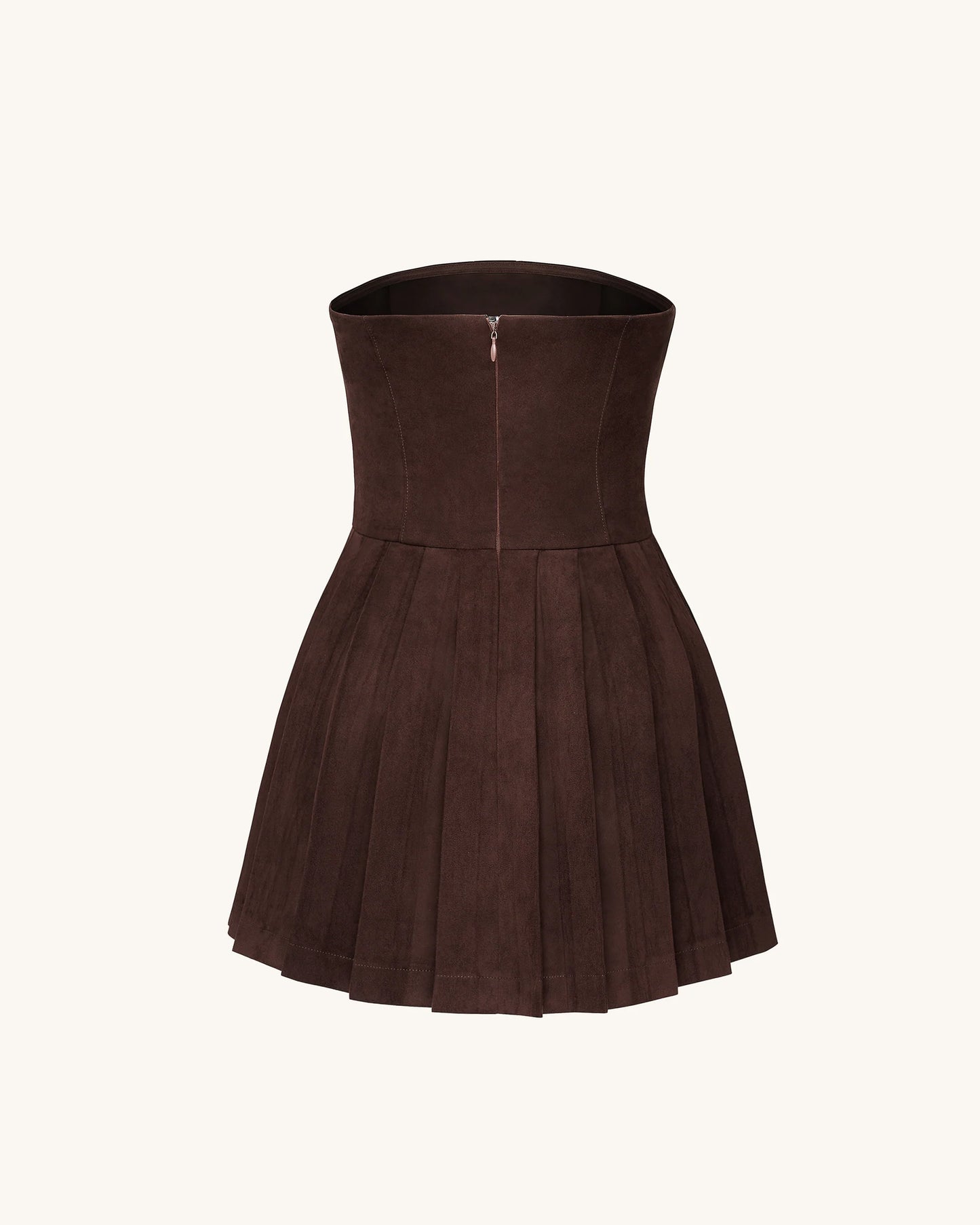Ellie Pleated Velvet Dress