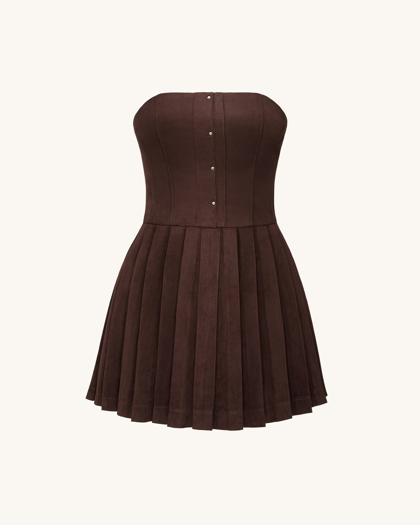 Ellie Pleated Velvet Dress