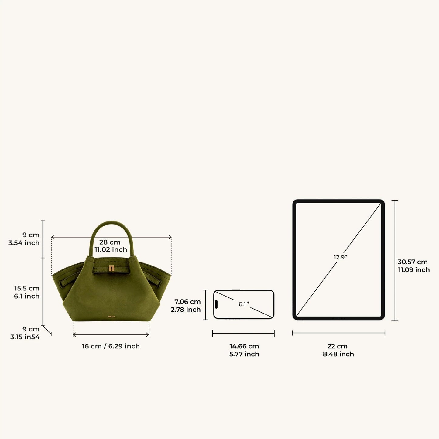 Hana Mini Faux Suede Tote Bag
