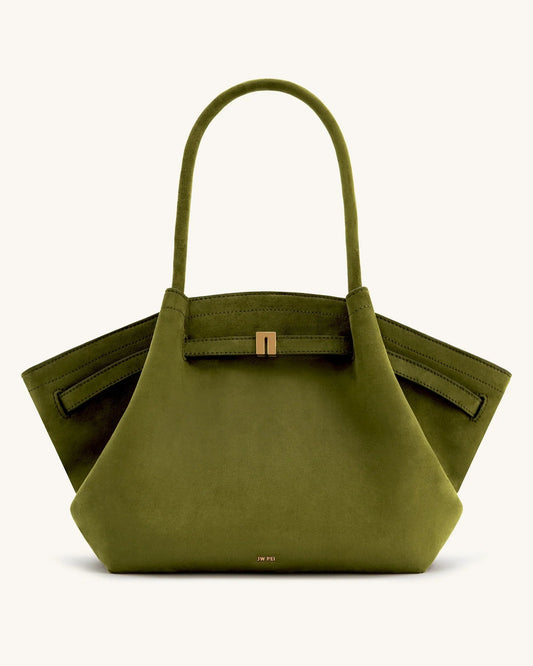 Hana Medium Faux Suede Tote Bag