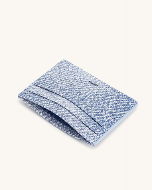 Denim Embossed Card Holder