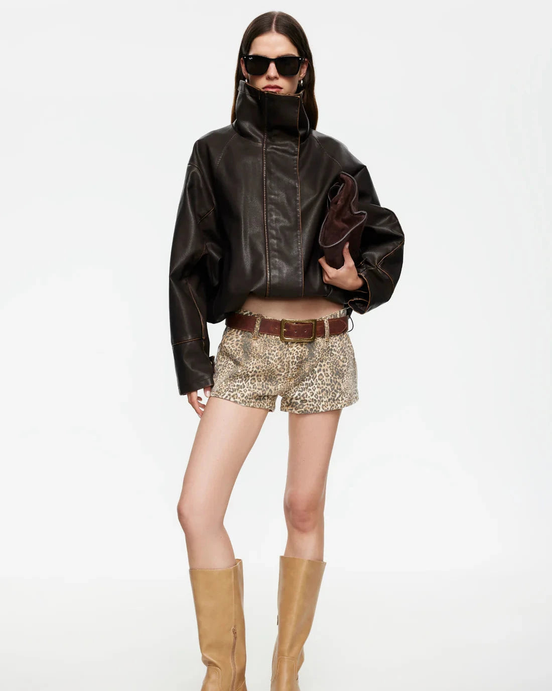 Gisele Leopard Short