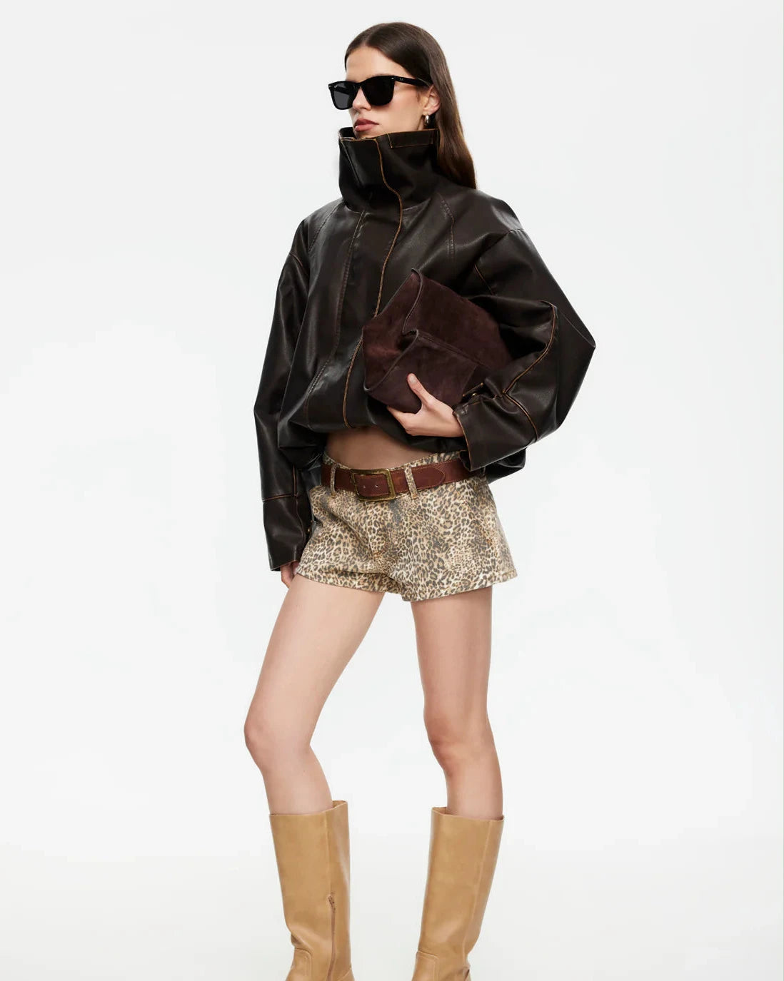 Gisele Leopard Short