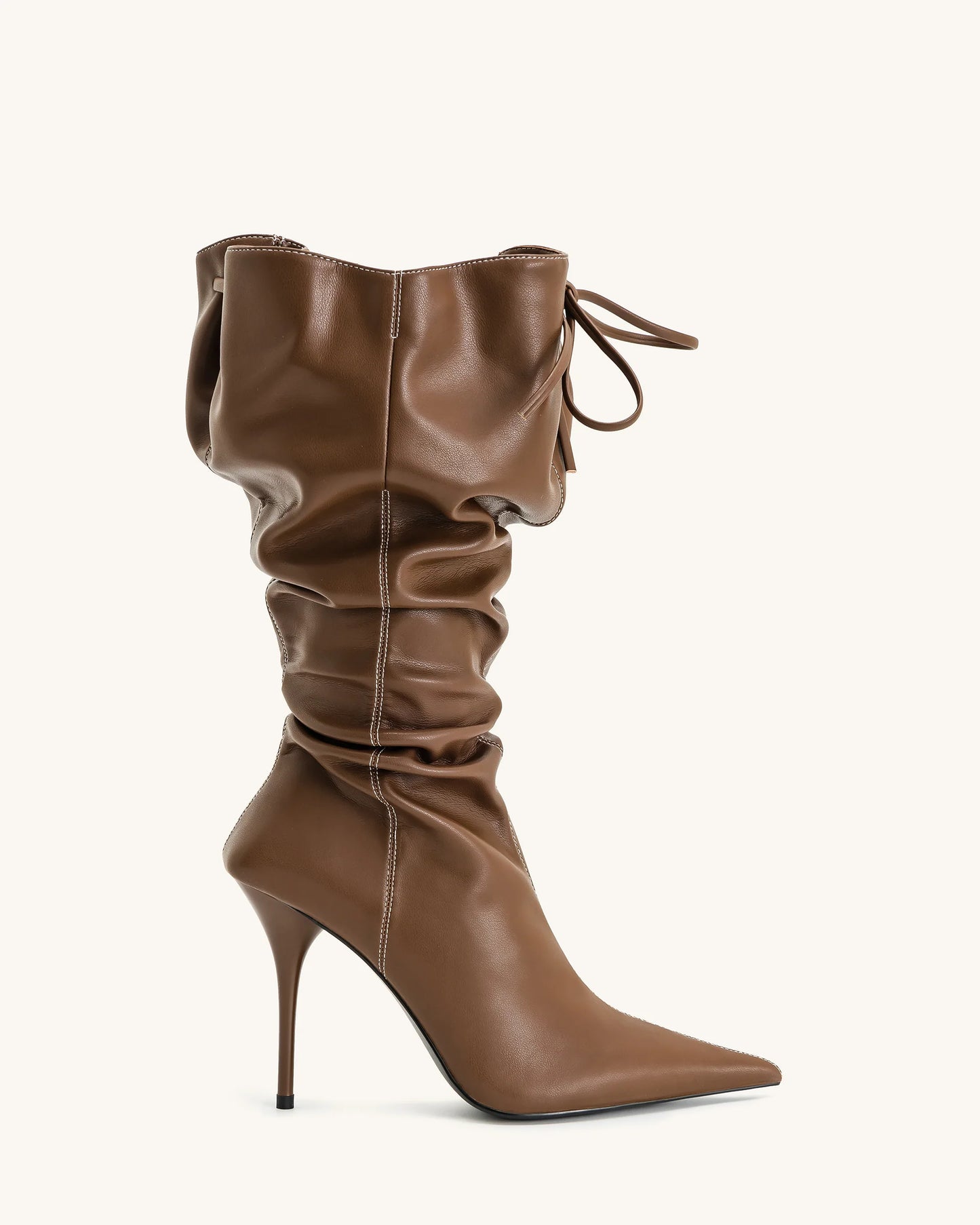 Olivia Leather High Heel Boots