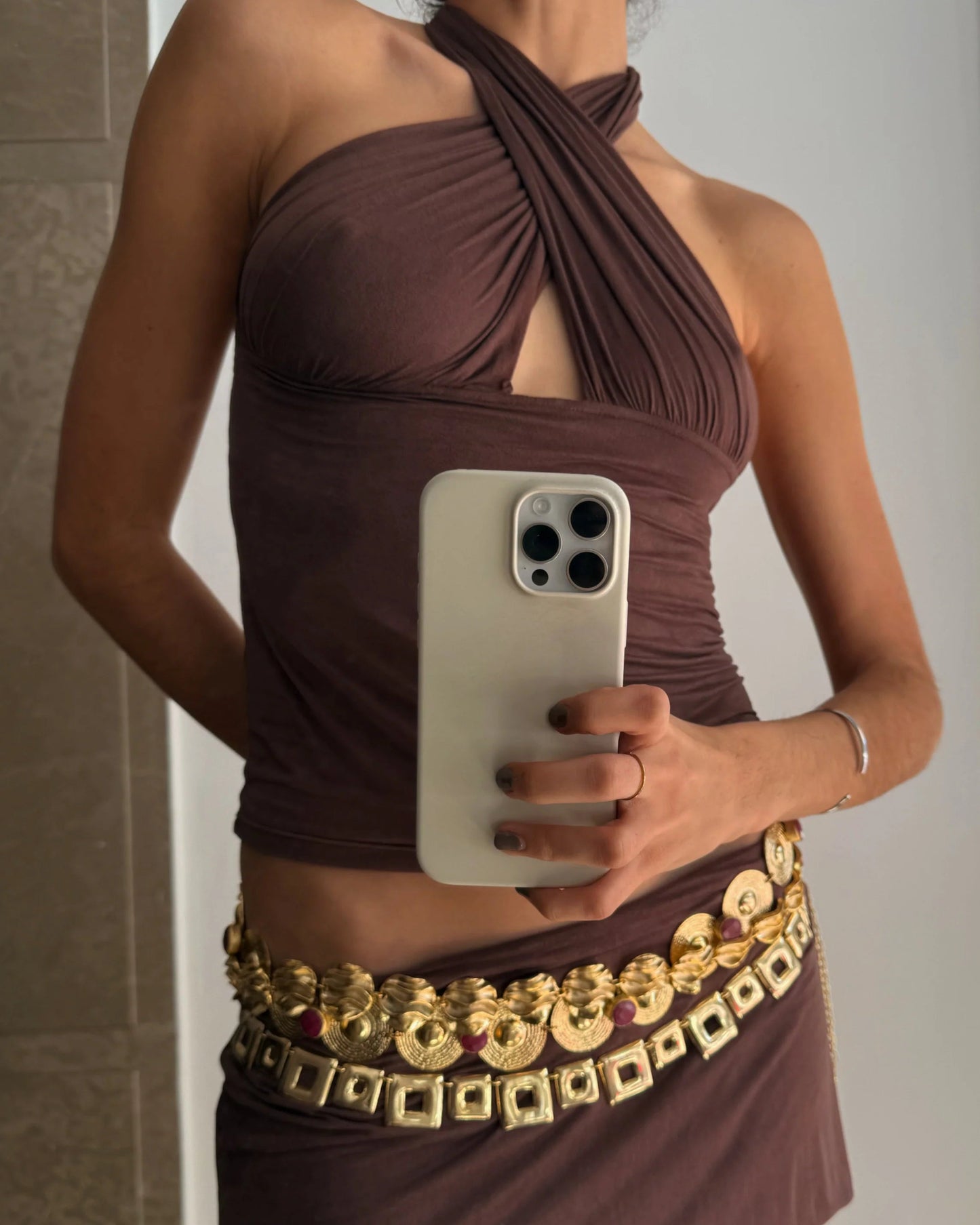 Isabela Top - Mocha