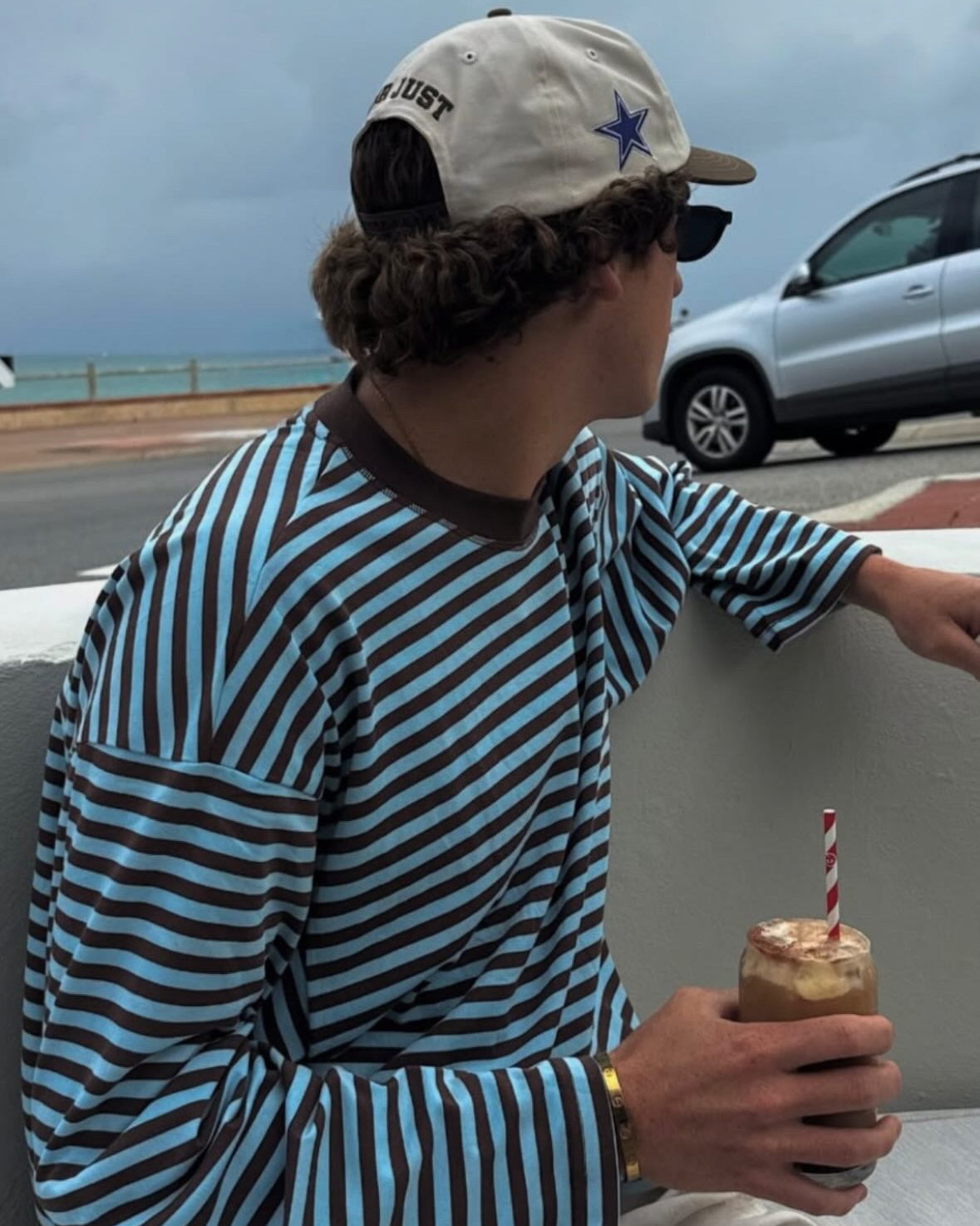 Bloom Long Sleeve - Chocolate Sea Stripe