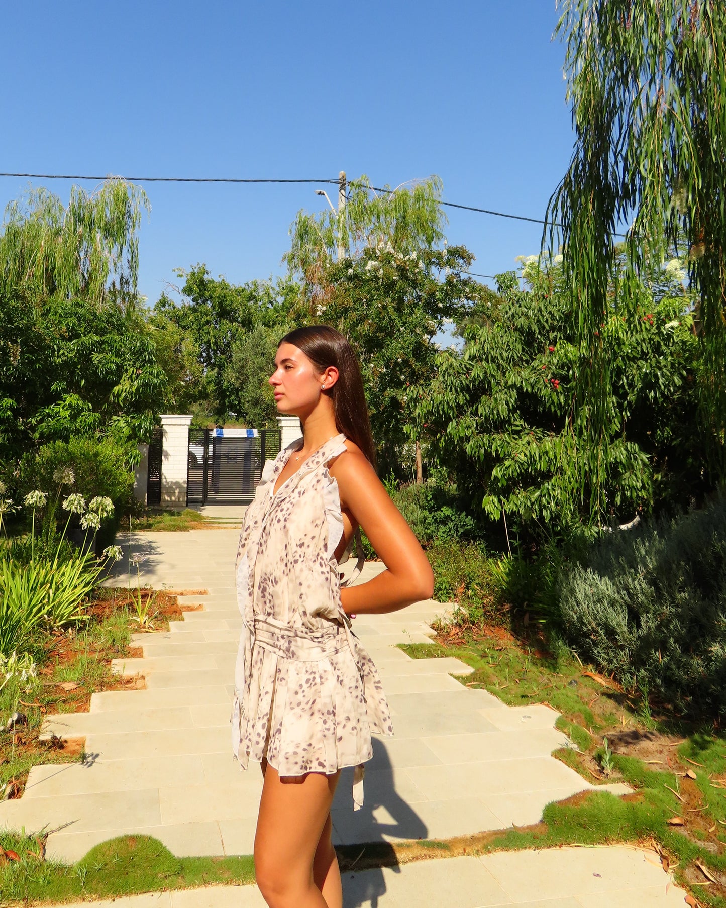 Beyza Leopard Mini Dress