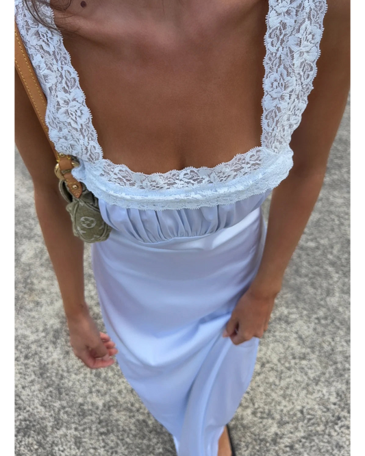 Love Letters Maxi Dress - Baby Blue