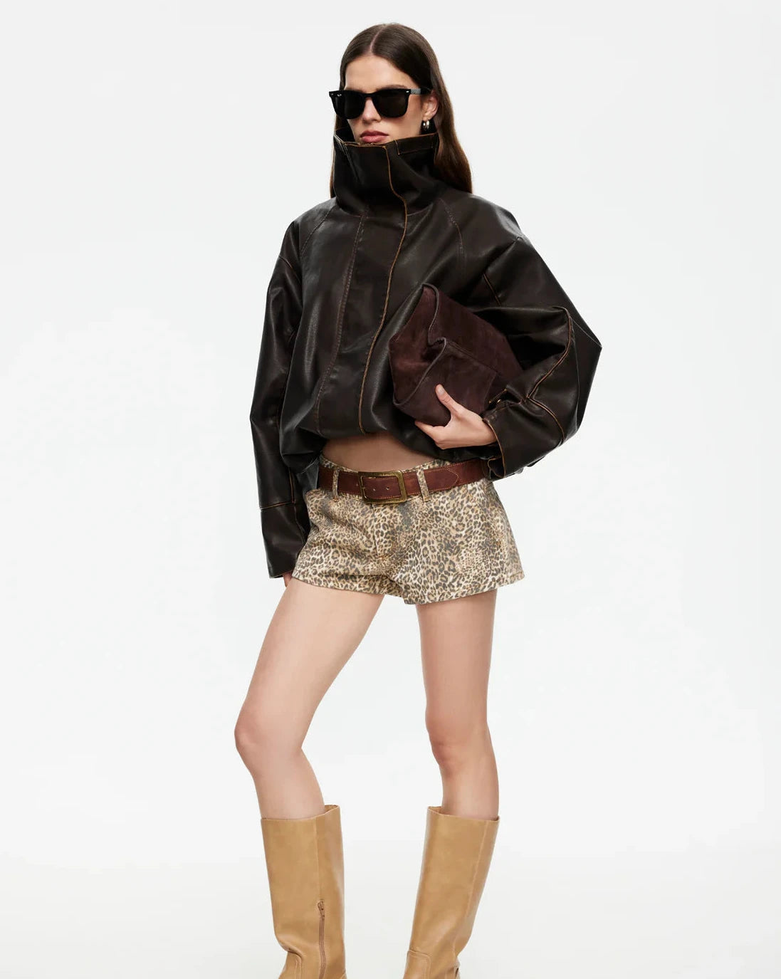 Gisele Leopard Short
