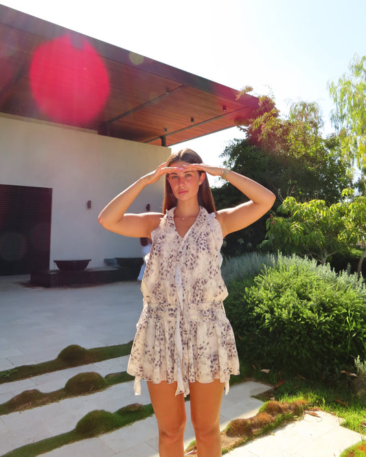 Beyza Leopard Mini Dress