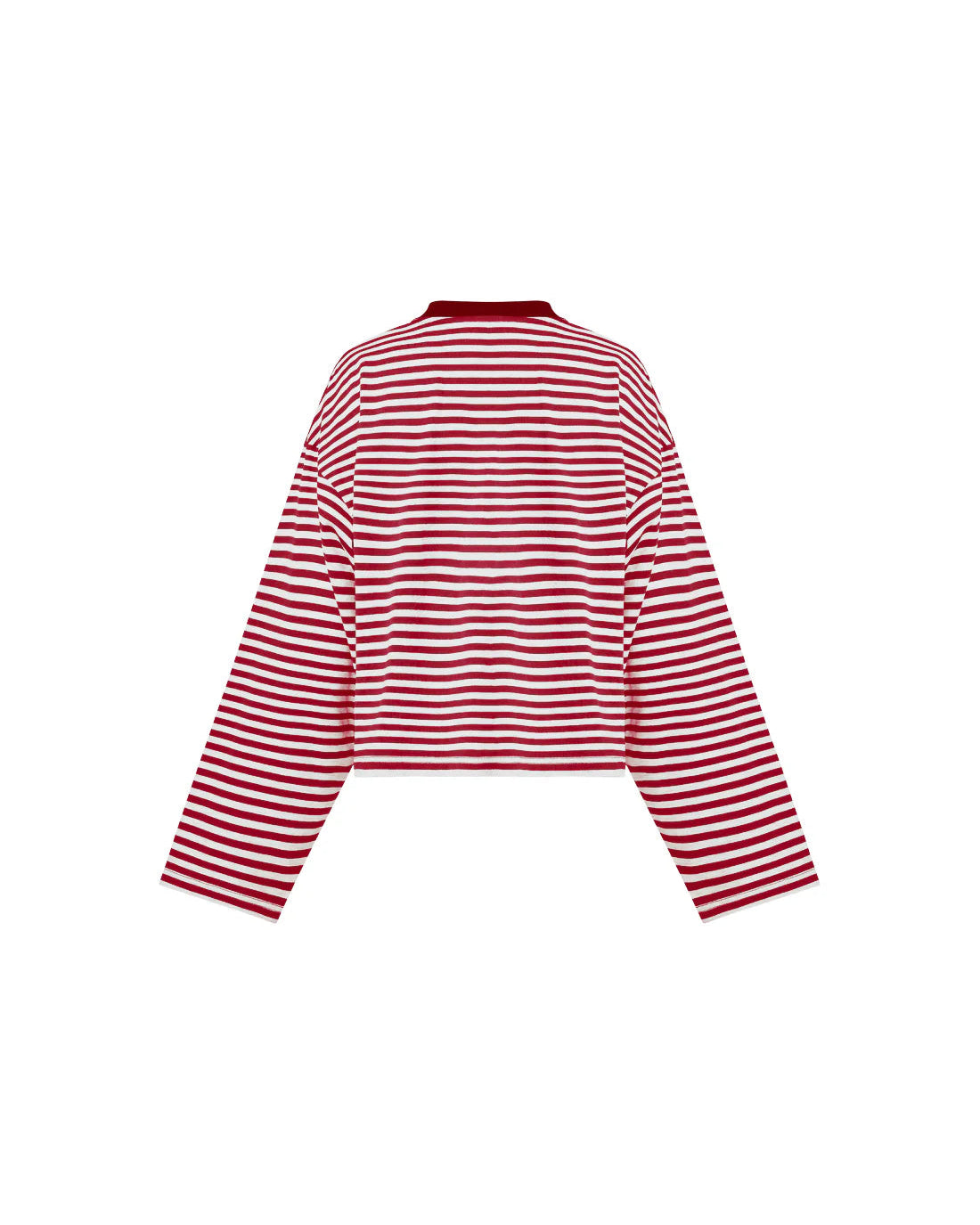 Bloom Long Sleeve - Wine Stripe
