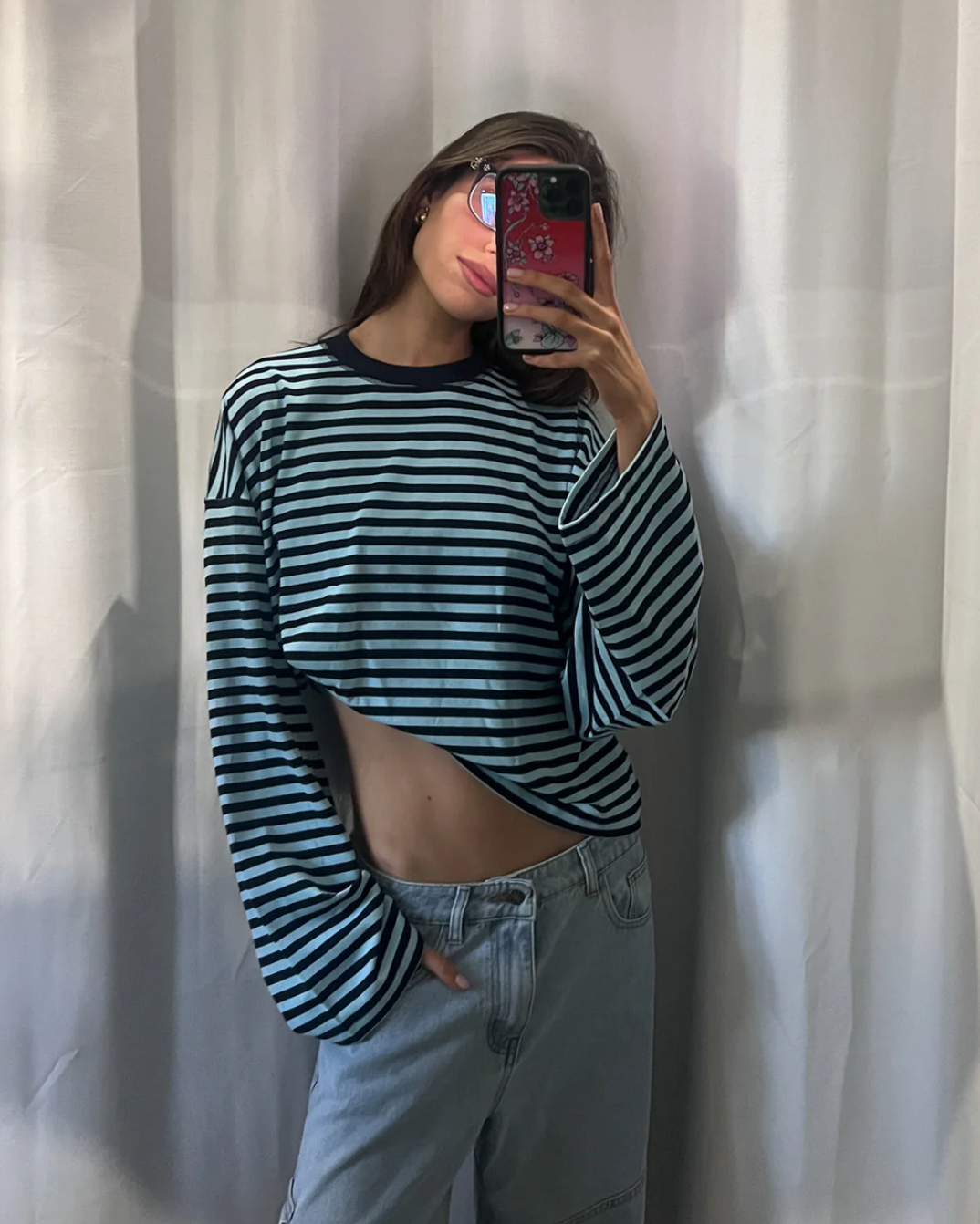 Bloom Long Sleeve - Navy