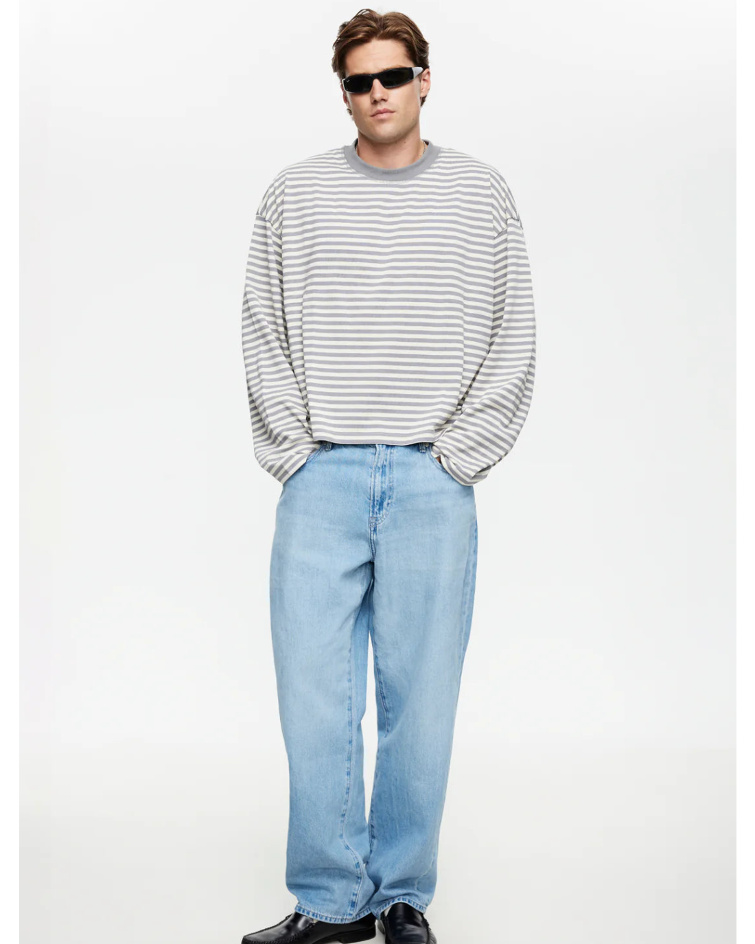 Bloom Long Sleeve - Ash Stripe