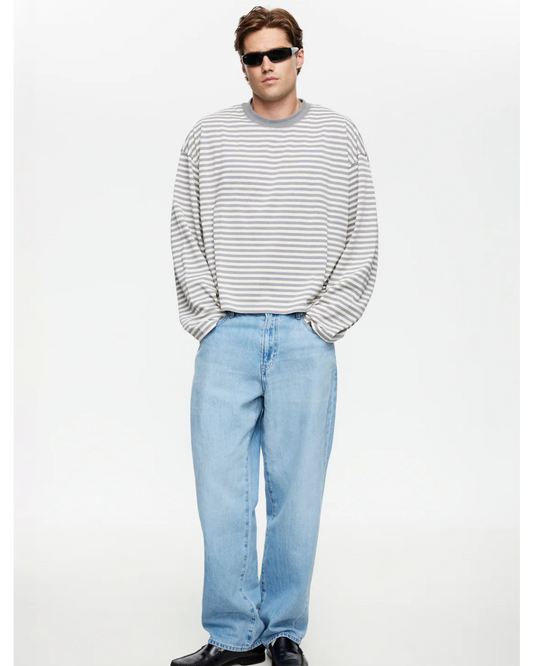Bloom Long Sleeve - Ash Stripe