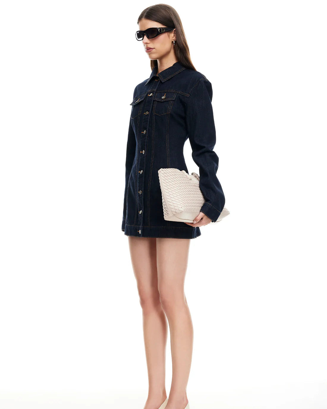 RIDER DENIM MINI DRESS