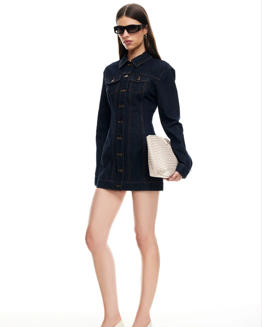 RIDER DENIM MINI DRESS