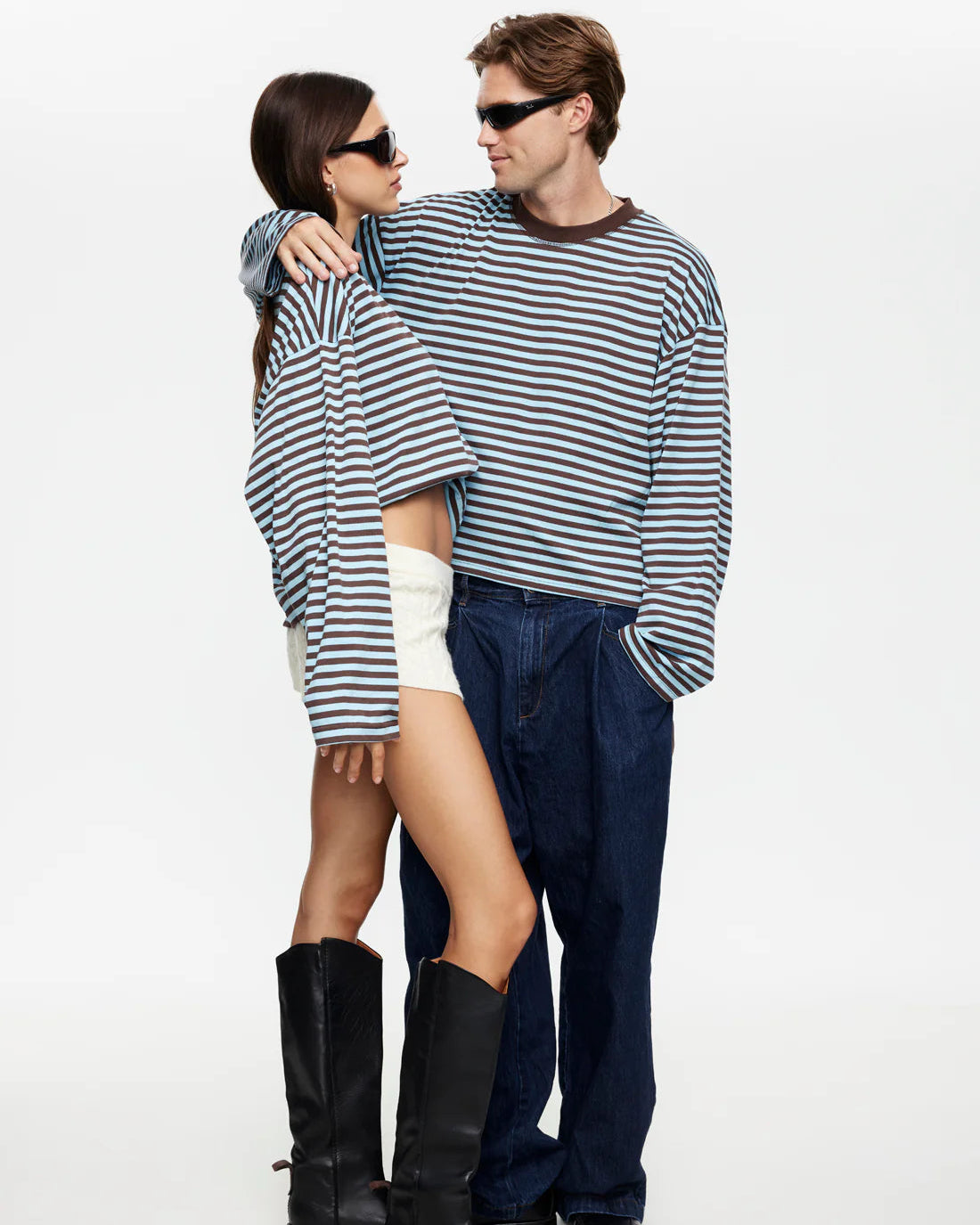 Bloom Long Sleeve - Chocolate Sea Stripe