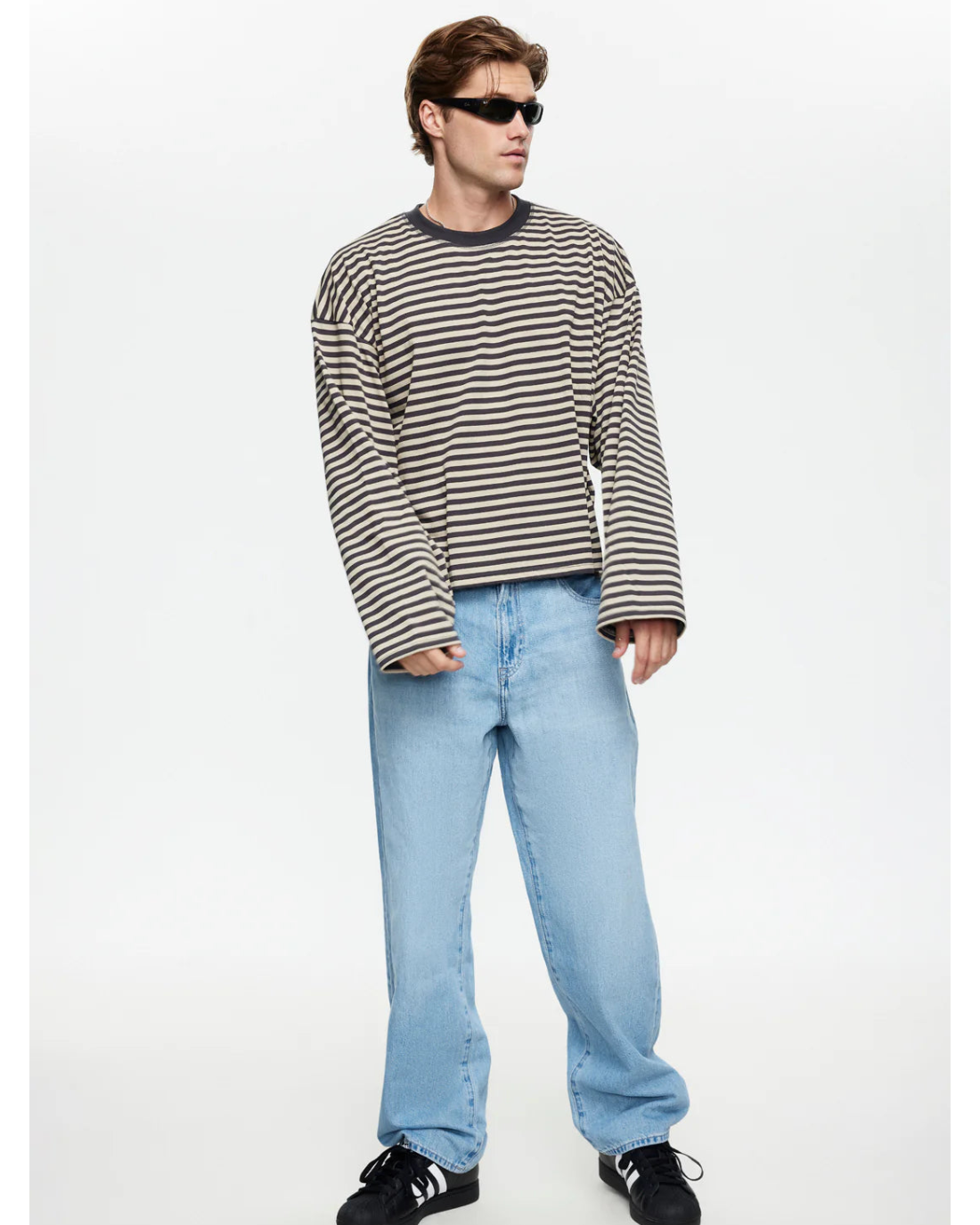 Bloom Long Sleeve - Beige Stripe