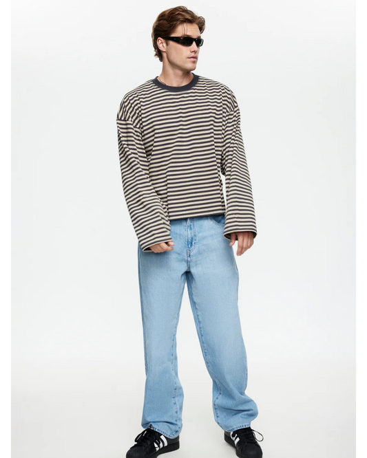 Bloom Long Sleeve - Beige Stripe